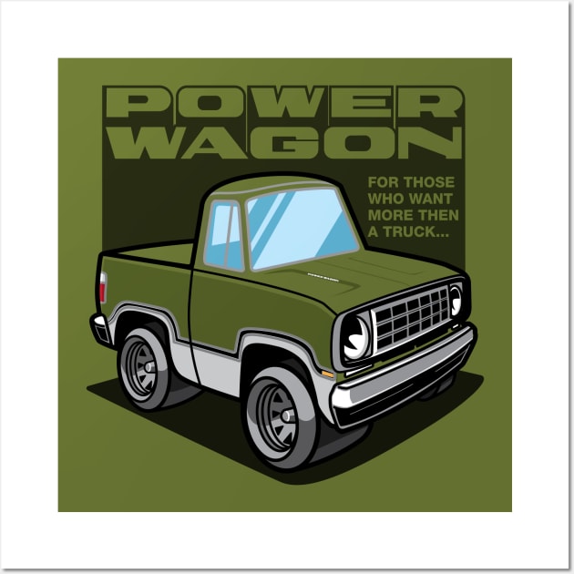 Avacado - Power Wagon (White Base) Wall Art by jepegdesign